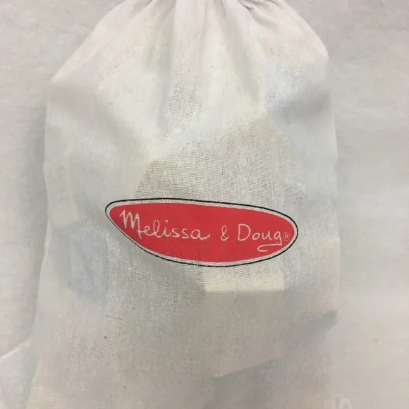 (SOLD)Melissa & Doug Building Blocks 60 Solid Wood Cubes With Storage Bag 123 - Picture 6 of 8